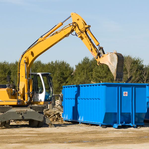 are there any restrictions on where a residential dumpster can be placed in East Nantmeal PA